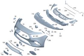 177-540-52-10 Mercedes-benz Genuine Electrical Wiring Harness