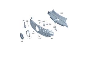 192-888-06-00 Mercedes-benz Genuine Holder