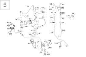 204-440-54-40-64 Mercedes-benz Genuine Electrical Wiring Harness