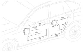205-540-97-40-64 Mercedes-benz Genuine Electrical Wiring Harness