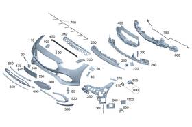 206-540-52-70 Mercedes-benz Genuine Electrical Wiring Harness