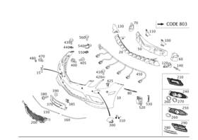 207-440-08-08 Mercedes-benz Genuine Electrical Wiring Harness