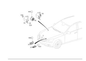 212-440-42-05 Mercedes-benz Genuine Electrical Wiring Harness