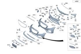 213-540-56-03 Mercedes-benz Genuine Electrical Wiring Harness