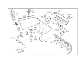 Mercedes-benz 221-440-19-08-64 Genuine Mercedes-benz Electrical Wiring Harness