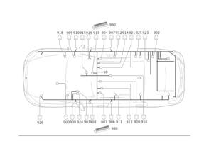 222-440-09-10 Mercedes-benz Genuine Electrical Wiring Harness