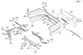 222-540-06-23 Mercedes-benz Genuine Electrical Wiring Harness