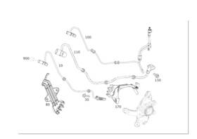 222-540-11-05 Mercedes-benz Genuine Electrical Wiring Harness