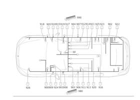 222-540-66-10 Mercedes-benz Genuine Electrical Wiring Harness