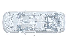 223-540-73-21 Mercedes-benz Genuine Electrical Wiring Harness