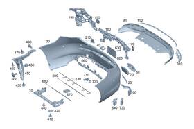 236-540-34-39 Mercedes-benz Genuine Electrical Wiring Harness