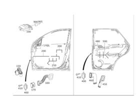 251-440-52-32 Mercedes-benz Genuine Electrical Wiring Harness