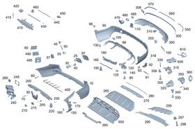 253-540-60-12 Mercedes-benz Genuine Electrical Wiring Harness