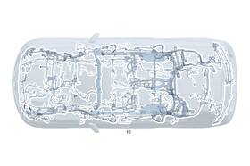 253-540-66-16 Mercedes-benz Genuine Electrical Wiring Harness