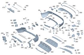 253-540-72-30 Mercedes-benz Genuine Electrical Wiring Harness