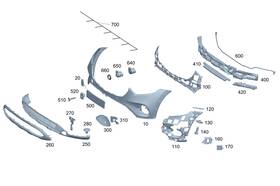 254-888-35-00 Mercedes-benz Genuine Holder 254-888-35-00 Mercedes-benz Genuine Holder