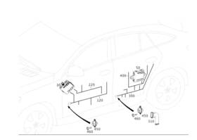 292-540-23-01 Mercedes-benz Genuine Electrical Wiring Harness