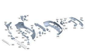 294-540-63-04 Mercedes-benz Genuine Electrical Wiring Harness