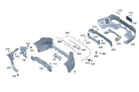 296-540-55-19 Mercedes-benz Genuine Electrical Wiring Harness