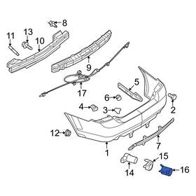8e5z15k861ba Mercury Oe For Milan 08-09 Inner Parking Aid Sensor Bracket
