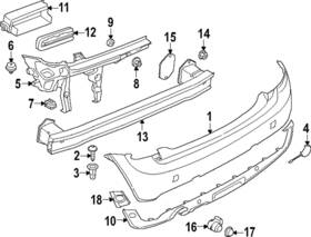 51-12-7-499-541 Mini Genuine Parking Aid Sensor Housing