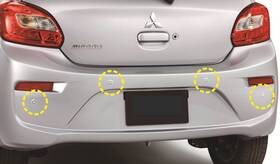 Mz607743ex Mitsubishi Genuine Rear Park Sensors A66 Silver