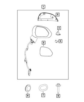 04672970aa Mopar Genuine Surround View Camera Right
