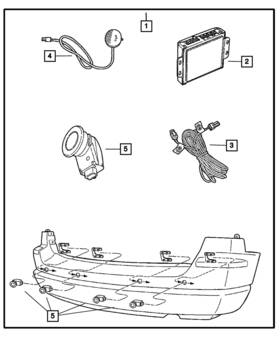 05137540aa Mopar Genuine Distance Sensor Wiring 5137540aa