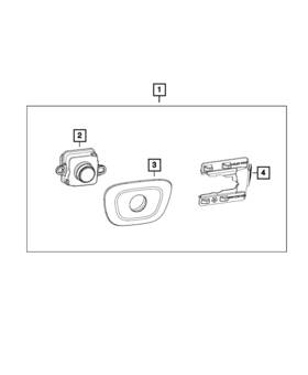 56038991ak Mopar Genuine Rear View Camera