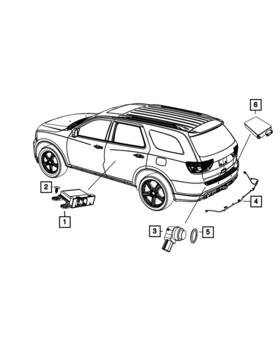 68143474aa Mopar Genuine Rear Fascia Wiring