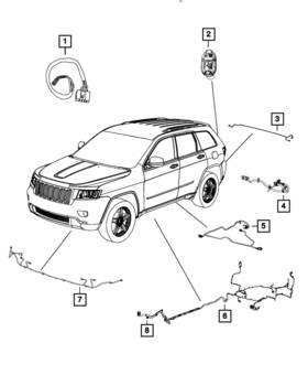 68214338aa Mopar Genuine Front Fascia Wiring