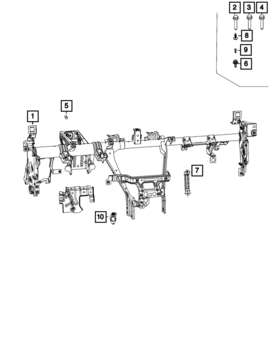 68246958aa Mopar Genuine Sensor Mounting Bracket
