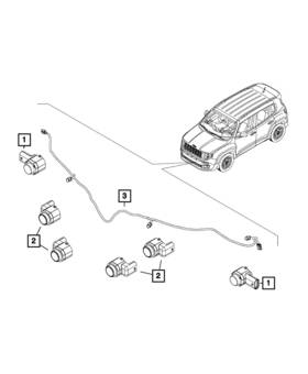 68256444aa Mopar Genuine Park Assist Sensors Wiring