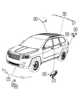 68265291aa Mopar Genuine Front Fascia Wiring 68265291aa Mopar Genuine Front Fascia Wiring