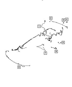 68265295ab Mopar Genuine Rear Fascia Wiring
