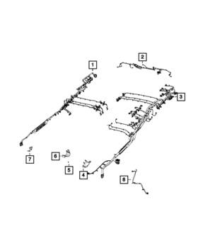 68294467ad Mopar Genuine Rear Fascia Wiring