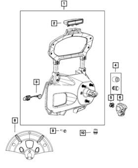 68333903ad Mopar Genuine Back Up Camera Bezel