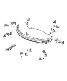 68335621ac Mopar Genuine Park Assist Sensor Bracket