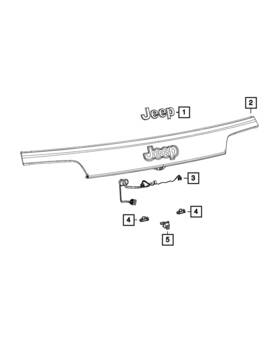 68360247aa Mopar Genuine License Lamp Wiring