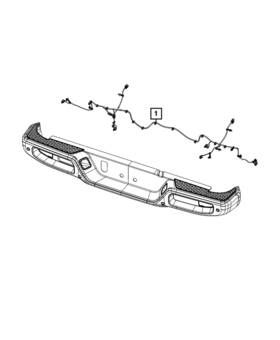 68406683ad Mopar Genuine Rear Bumper Wiring