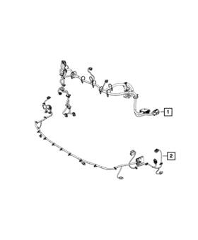 68408616ab Mopar Genuine Front Fascia Wiring