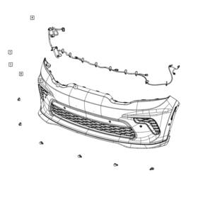 68433245aa Mopar Genuine Front Fascia Wiring