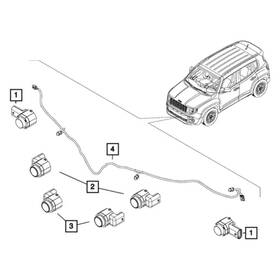 68438907aa Mopar Park Assist Sensor 68438907aa Mopar Park Assist Sensor