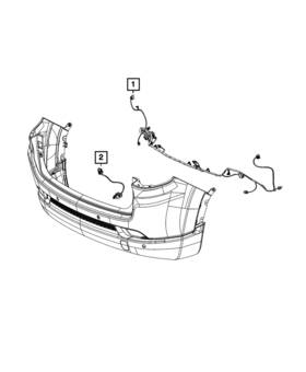 68447648aa Mopar Genuine Rear Fascia Wiring