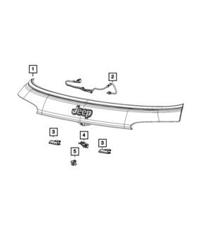 68452956ad Mopar Genuine Rear View Camera