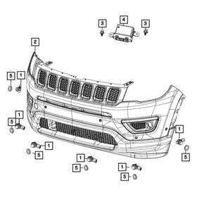 68490508ac Mopar For Jeep Compass 2022 Parking Assist Module