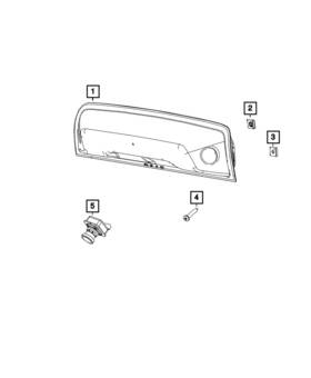 68506525aa Mopar Genuine Rear View Camera Right