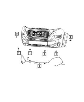 68531871aa Mopar Genuine Park Assist Sensor 68531871aa Mopar Genuine Park Assist Sensor