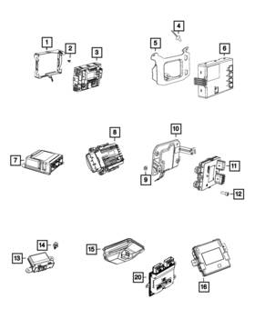 68589072aa Mopar Genuine Forward Facing Camera