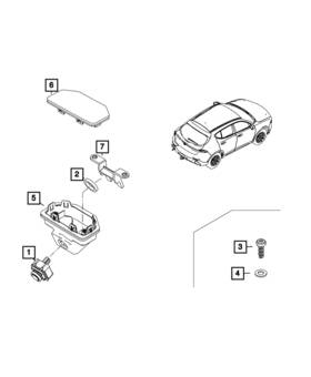 68606853aa Mopar Genuine Camera 68606853aa Mopar Genuine Camera